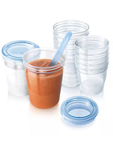 Philips Avent Kit de 10 Pots de Rechanges ( Sans Couvercle ) - 180ml