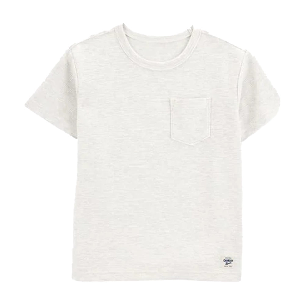 Camiseta de manga corta con bolsillo OshKosh - Gris Claro