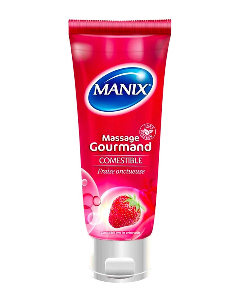 Manix Gel de Massage Gourmand Fraise - 200ml