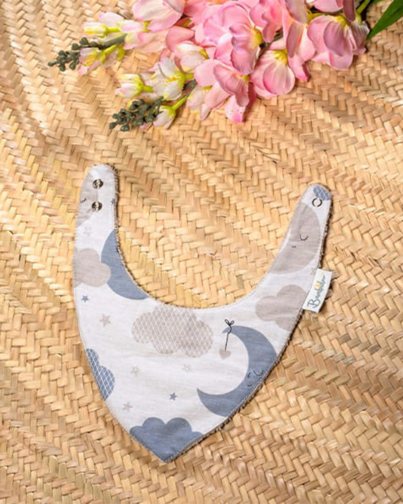 Bambidou Bavoir Bandana - Lune & Nuage