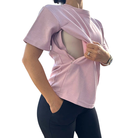 Bambidou T-shirt d'Allaitement - Rose