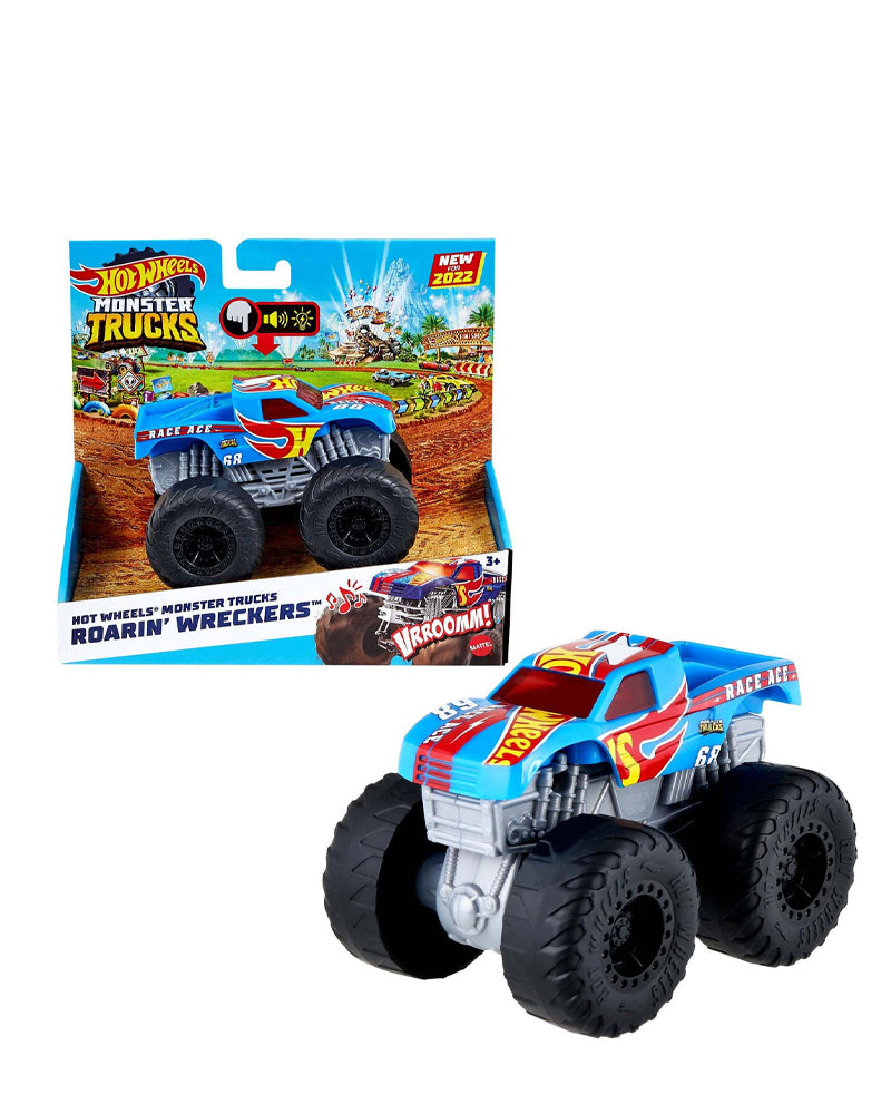 Hot Wheels - Véhicule 1/43 Monster Trucks - Race Ace 68 +3A