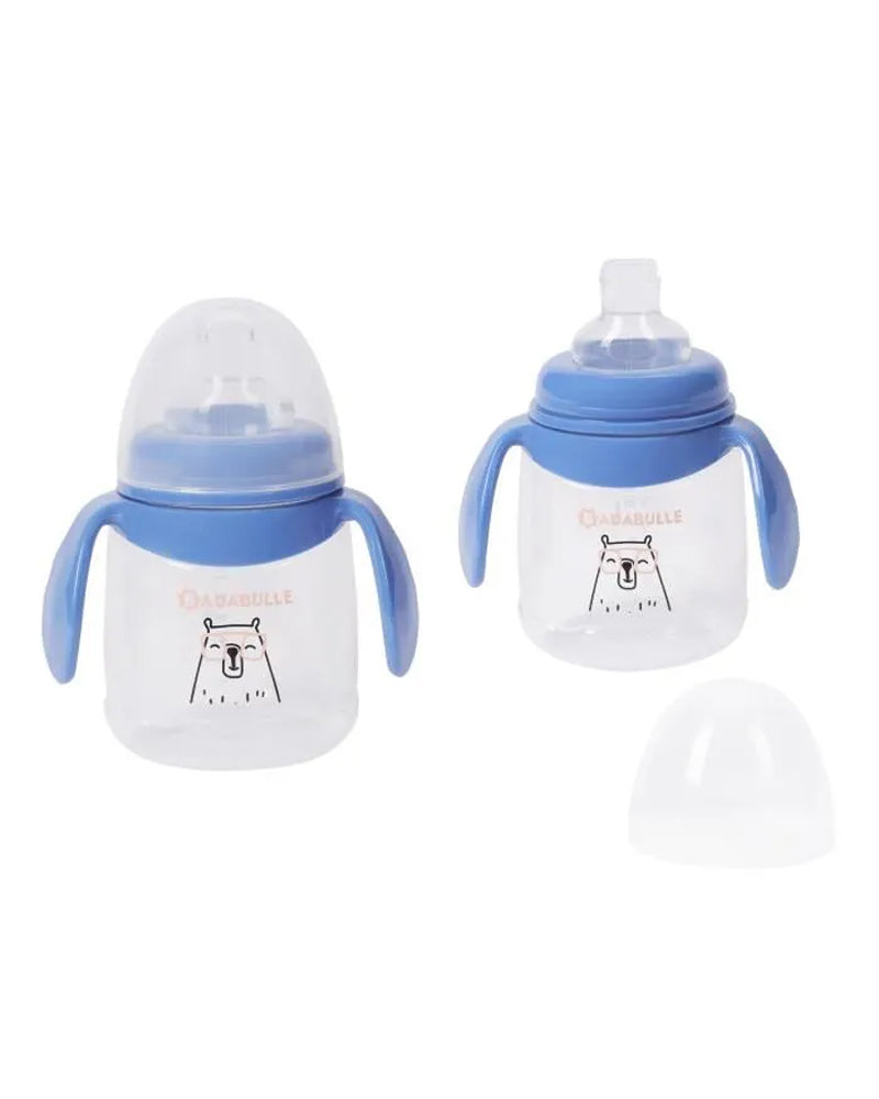 Lot de 2 Tasse Anti-Fuite Bec En Silicone Souple Badabulle - 180ml