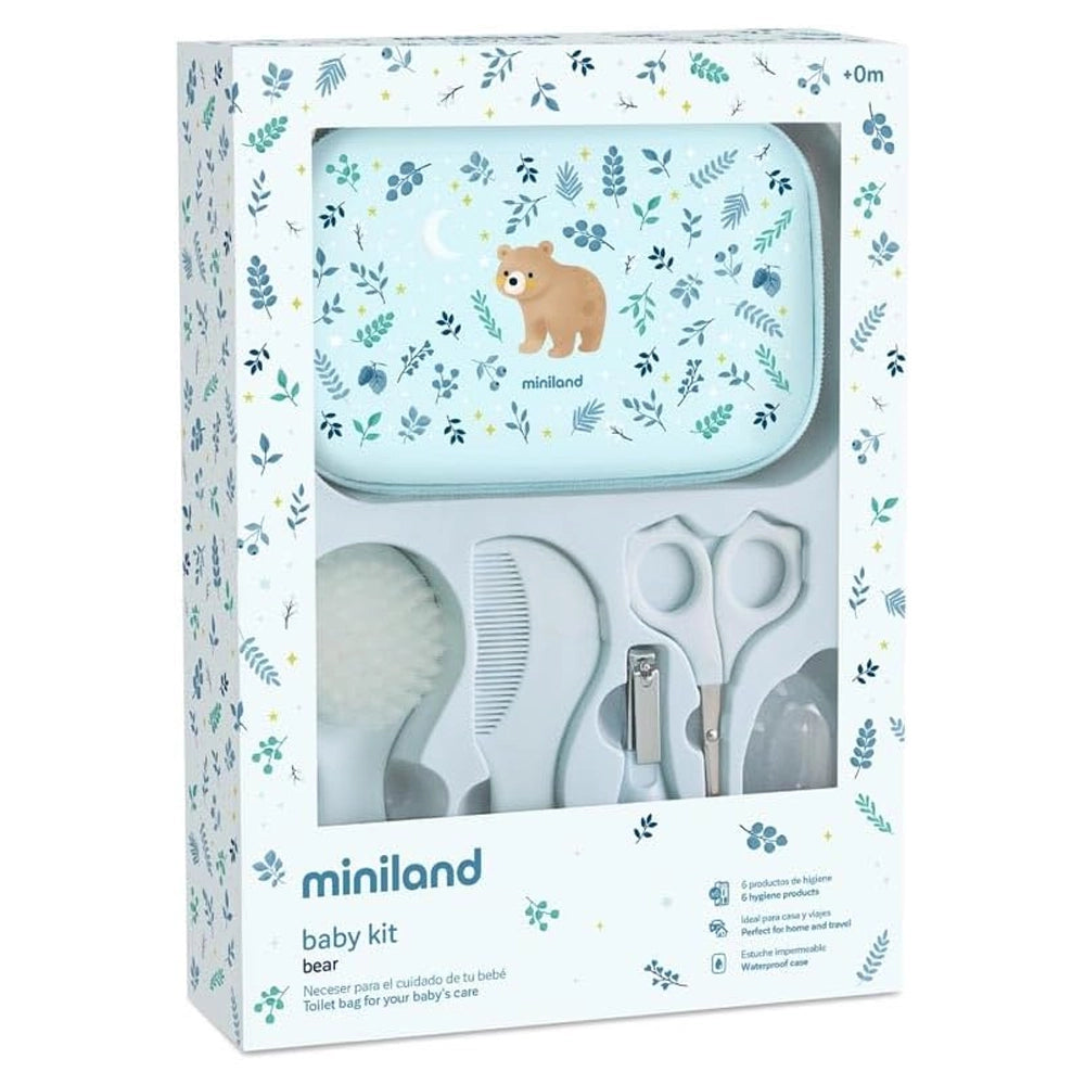 Miniland Kit de Soins pour Bébé - Ourson Bleu