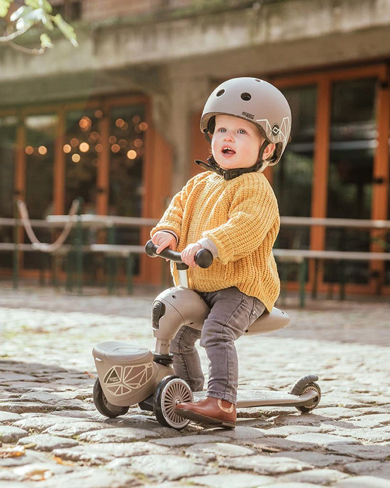 Scoot And Ride Trottinette 2en1 Highwaykick 1 Lifestyle - Brown Lines