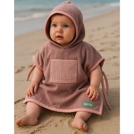 Babymat Poncho de Plage - Rose