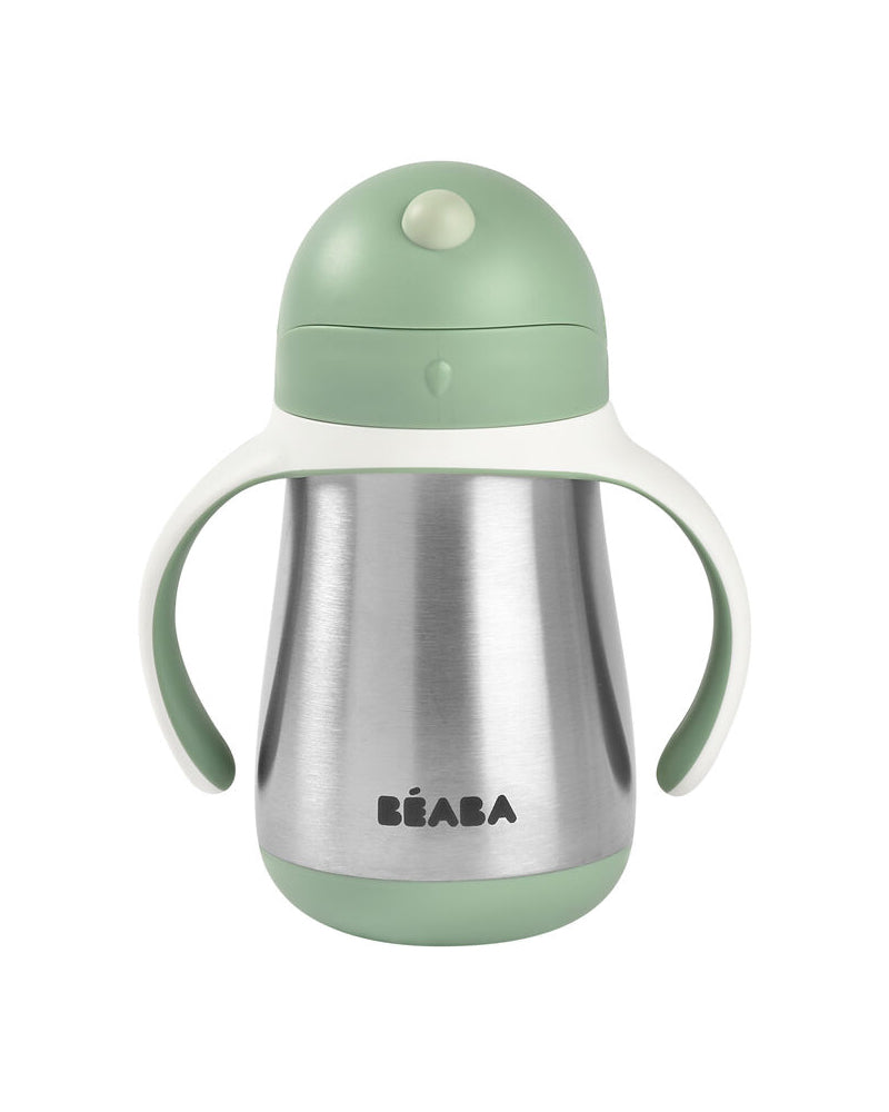 Béaba Tasse avec paille Inox 250ml - Vert