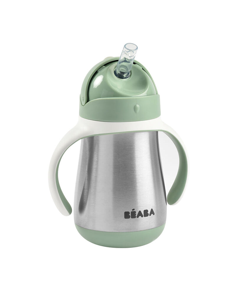 Béaba Tasse avec paille Inox 250ml - Vert