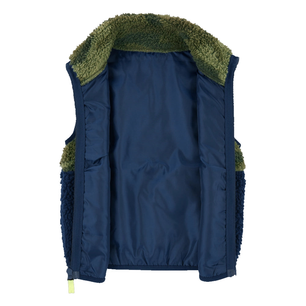 Gilet Sherpa Zippé Carter's - Bleu & Vert