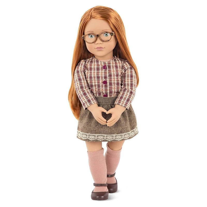 Our Generation Doll with Blouse & Checkered Skirt 46cm 3Y+ - April