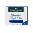 Faber-Castell 6 Cartouches d'Encre - Bleu