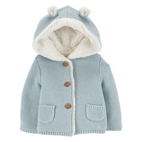 Veste à Capuche Doublée en Sherpa Carter's - Bleu