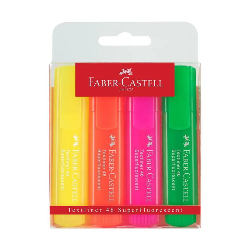 Faber-Castell Textliner Set de 4 Superfluorescents