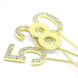 Cake Topper Chiffre 6 Doré