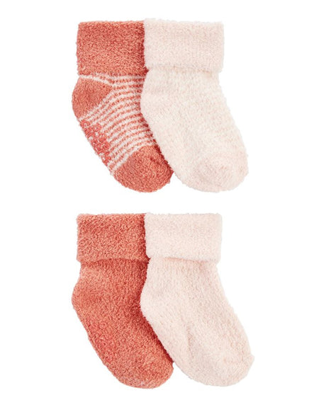 Lot de 4 Chaussons en Chenille Bébé Carter's - Rose