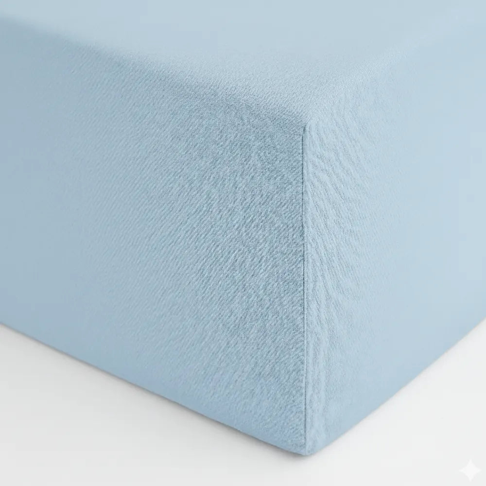 Bambidou Drap Housse 60 cm x 120 cm – Bleu Ciel