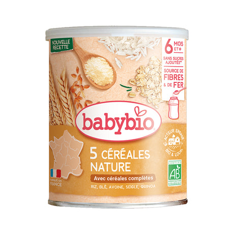 Babybio 3 Céréales Nature avec Céréales Complètes 220g