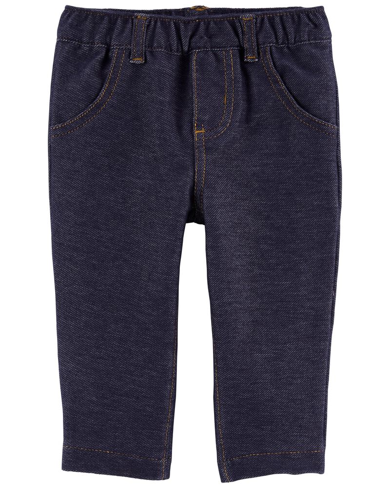 Pantalon En Denim Tricoté À Enfiler Bébé Carter's - Bleu Marine