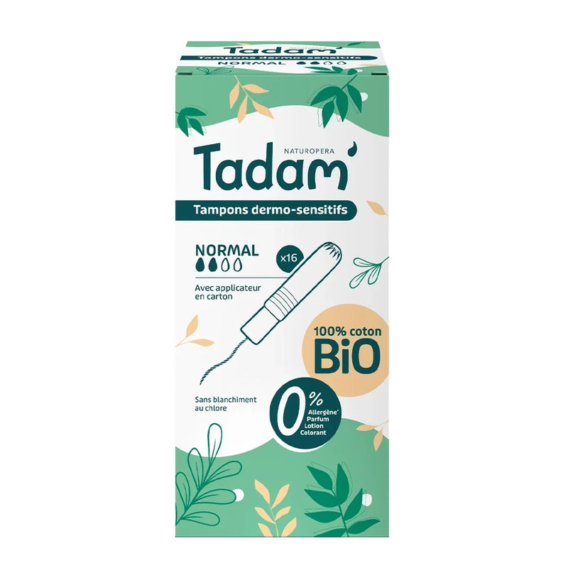 Tampones Dermo-Sensibles Tadam' Naturopera - Normal 16 Unidades