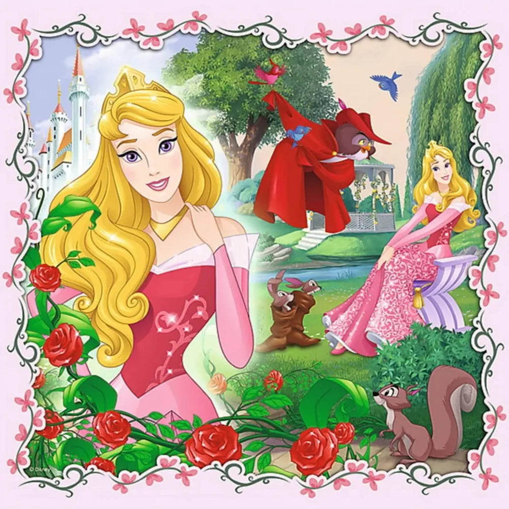 Trefl Puzzle 3en1 Rapunzel et Aurora et Ariel - 3A+