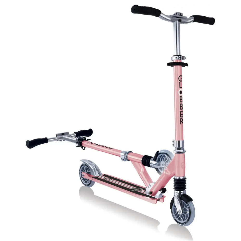 Globber Flow Elements Lights Chrome Scooter - Pink