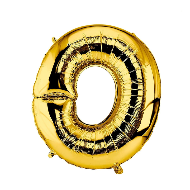 Ballon en Forme de Lettre O - Dorée