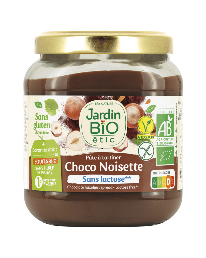 Jardin Bio Pate à Tartiner Chocolat Noisettes Sans Gluten 350g