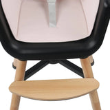 Ding Chaise Haute en Bois 2en1 Daily - Rose