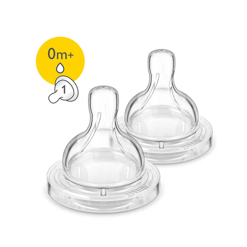 Tetinas anticólicos Avent 2 Classic Flujo para recién nacidos 0m+