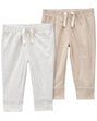 Lot De 2 Pantalons De Jogging Carter's - Gris & Beige