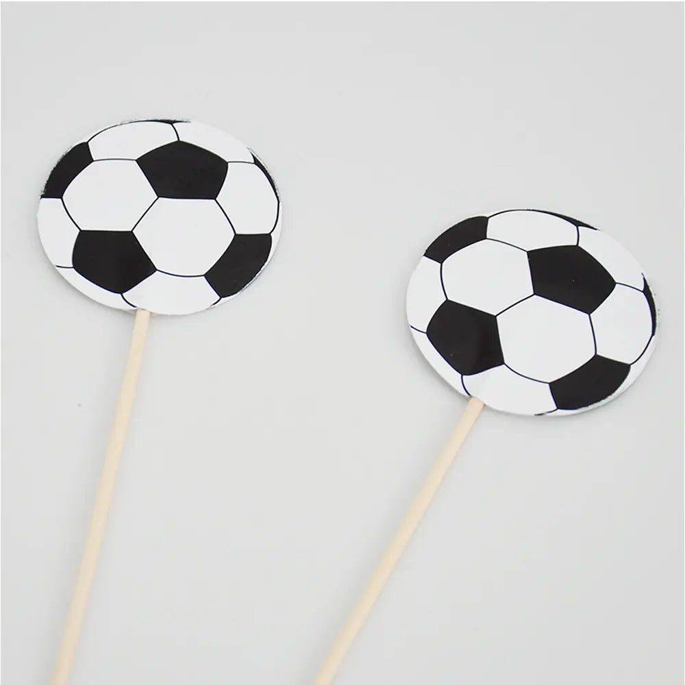 Decorative Football Cocktail Picks 12cm