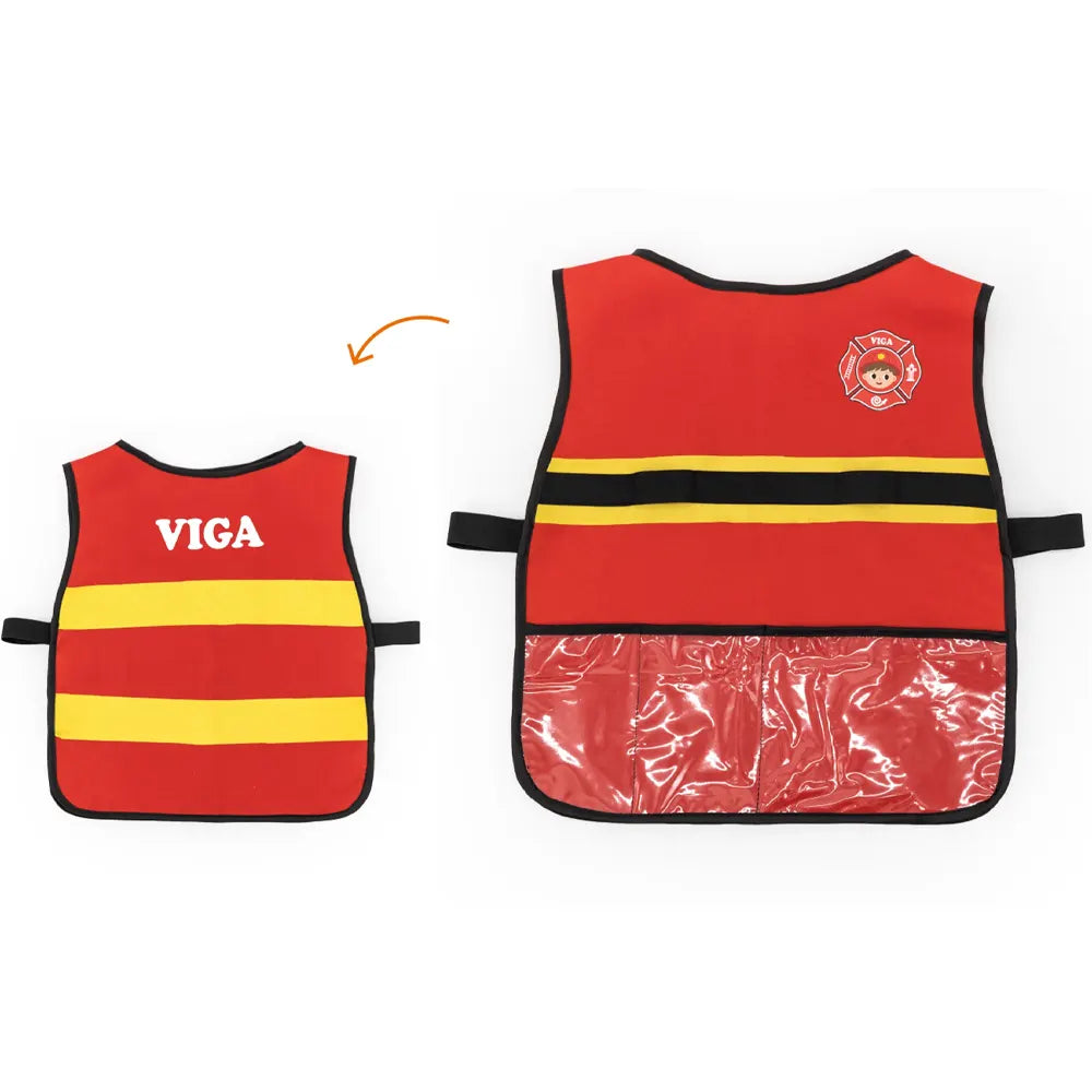 Viga Toys 8-Piece Children's Firefighter Set - 3A+