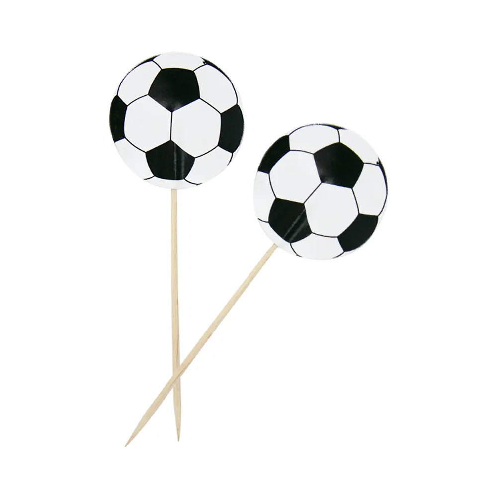 Decorative Football Cocktail Picks 12cm