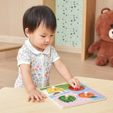 Viga Toys Puzzle à Boutons en Bois 12M+ - Fruits