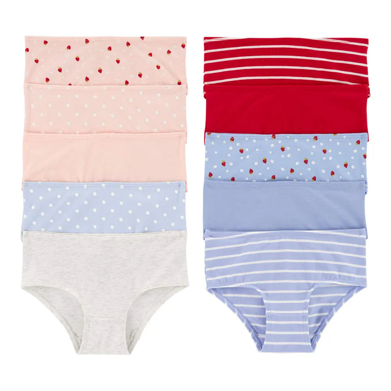 Carter's 10-Pack Stretchy Cotton Panties - Multi