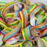 Set of 3 Bright Multicolored Streamer Rolls