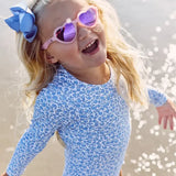 Babiators Polarized Heart Sunglasses 0-2 Years - Frosted Pink
