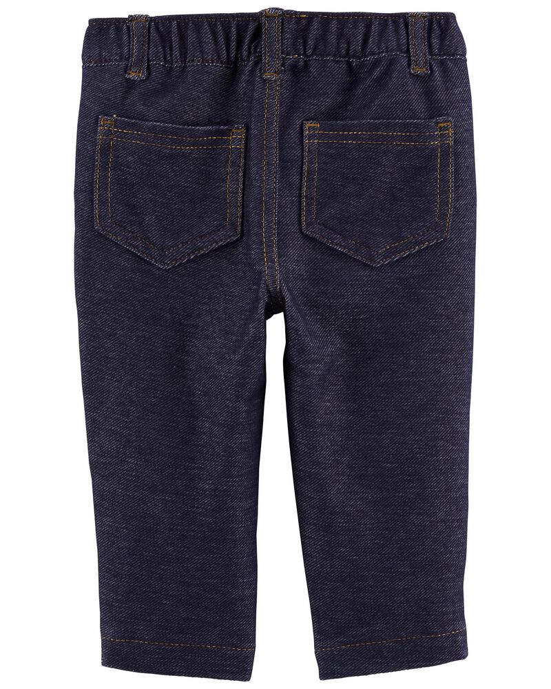 Pantalon En Denim Tricoté À Enfiler Bébé Carter's - Bleu Marine