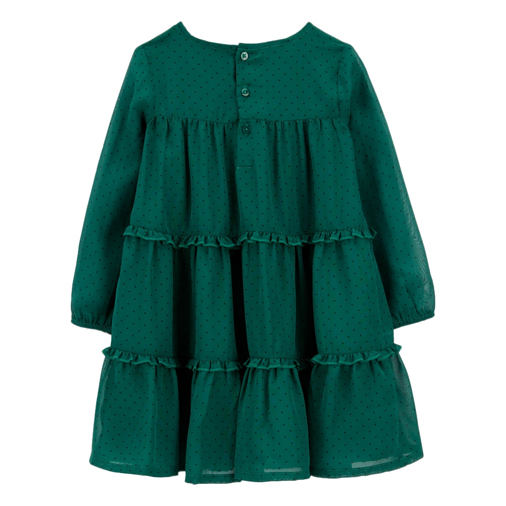 Robe en Crêpe de Mousseline Carter's - Vert