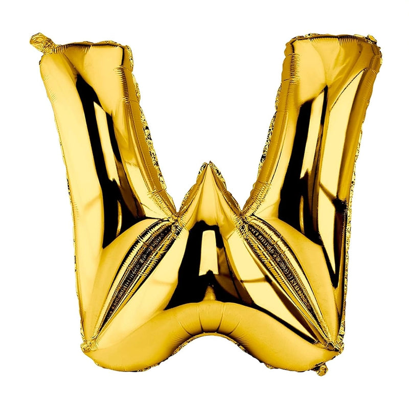 Ballon en Forme de Lettre W - Dorée