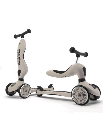 Scoot And Riide  Trottinette 2en1 Highwaykick 1 -  Ecru