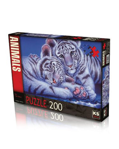 KS Games Puzzle 200 - Two Tiger Babys