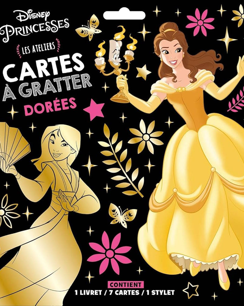 Disney Princesses - Cartes à Gratter Dorées
