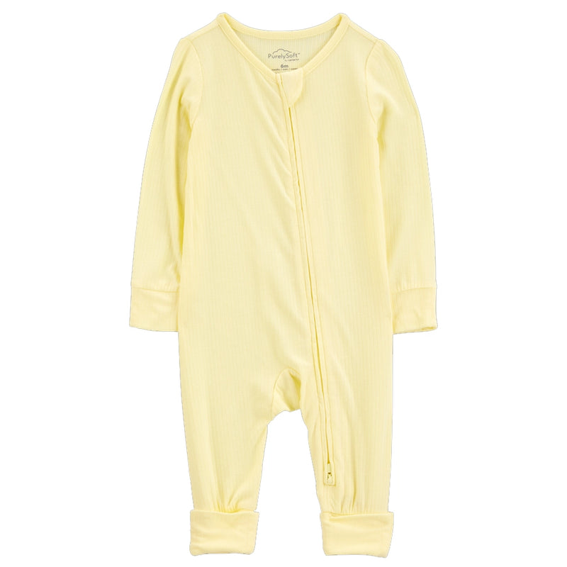 Carter's Baby Two-Way Zip Footie - Yellow