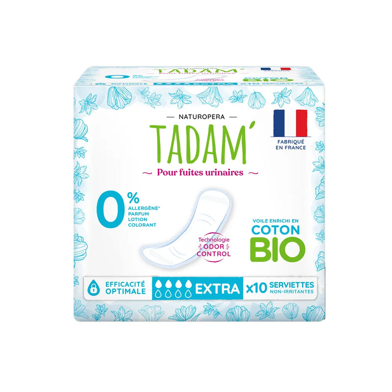 Tadam’ Extra Urinary Leakage Towels - 10 Units