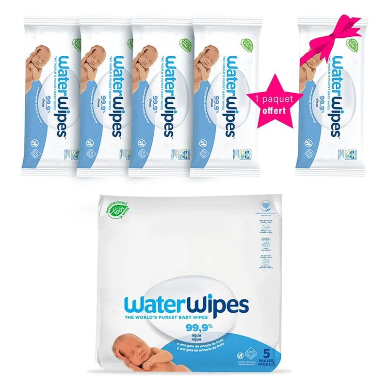 Oferta: Toallitas para bebé WaterWipes Value Compra 4 + 1 gratis