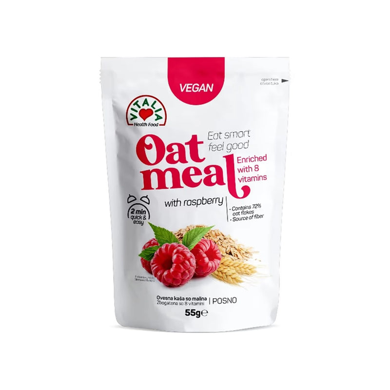 Vitalia Health Food Oat Meal Raspberry - 55g