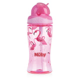 Nûby Gourde à Paille Flip it en Tritan 360ml - Rose