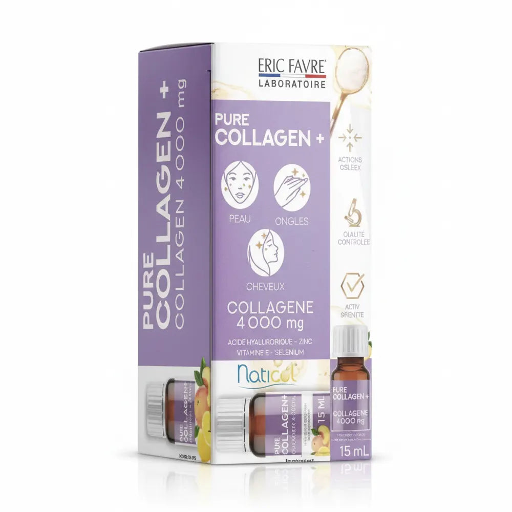 ERIC FAVRE PURE COLLAGEN + 10*15ML PEACH AND LEMON