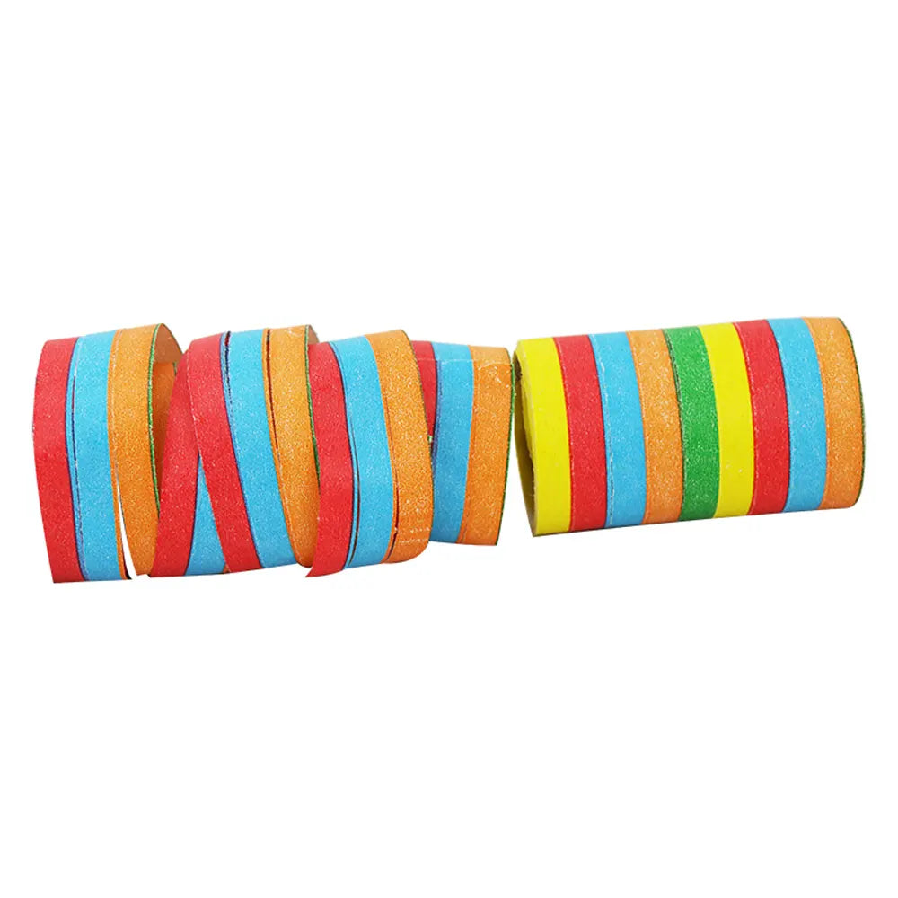 Set of 3 Bright Multicolored Streamer Rolls
